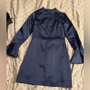 Zara Midnight Blue Long Sleeve Dress
